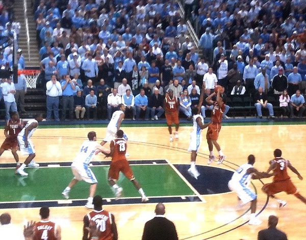 Shot of game winner 