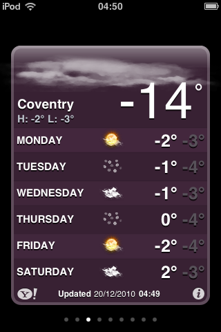 Another cold Coventry night at -14C(6.8F). Maybe the weatherman has his thermometer in the freezer @ItsAllAboutCov