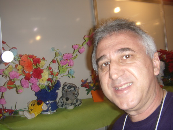 Eu na feira dos ONGS em São Paulo