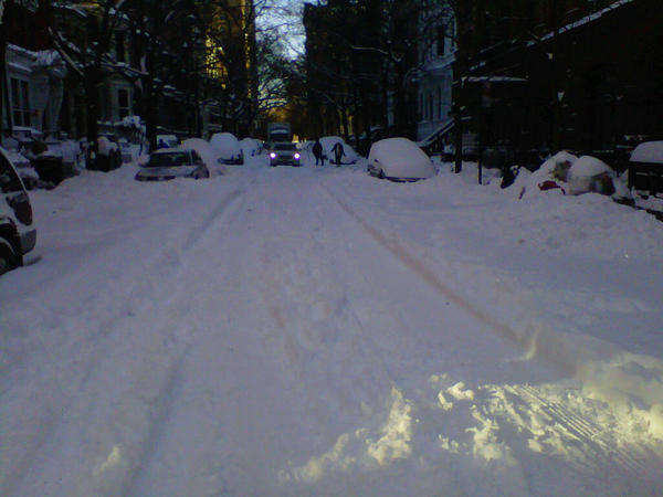 My street, even better view! #snowmageddon
