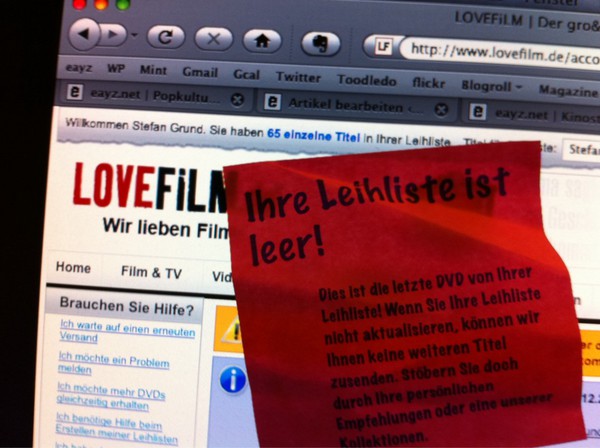 Lovefilm ist lustig: