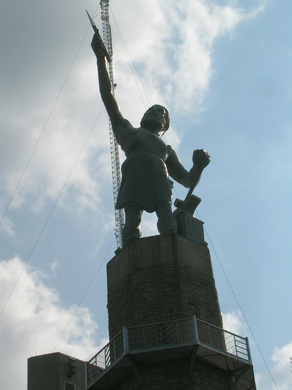 Vulcan, the tallest cast iron statue in the U.S. Made for 1904 World's Fair.