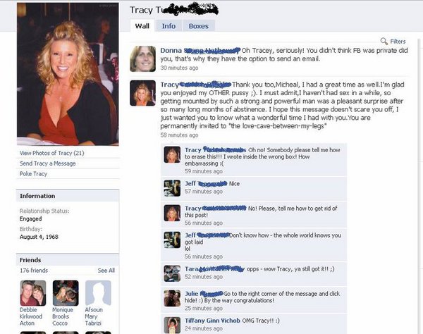 When dirty talk goes bad on Facebook!