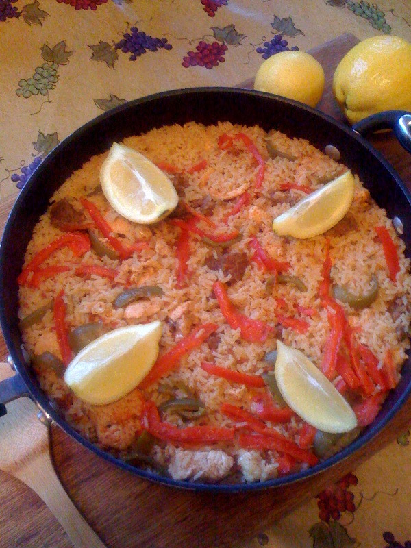 Spanish paella. Good eats. #gratitude #foodie