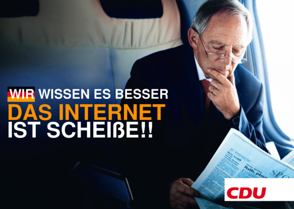 WIR wissen es besser, das Internet ist scheiße