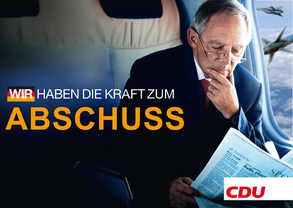 Wir haben die Kraft zum Abschuss #Wahlplakat #cdu