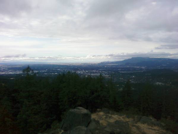At the top of Spencer Butte