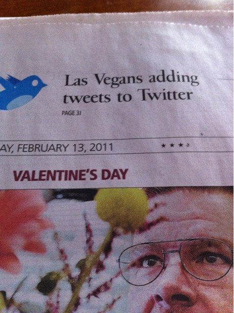 As always, the @reviewjournal is WAY out ahead on this tech trend... #twitter 