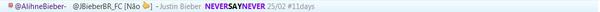 Feito pela @jbieber_fc . É só colar no msn o código [b][c=#8000FF]NEVER[c=1]SAY[/c]NEVER[/c][c=1][/c][/b] 