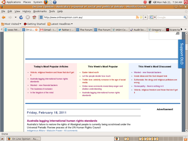 'Wanted: new financial backers' 14 days after publication - again 3rd on 'Today's most popular' display