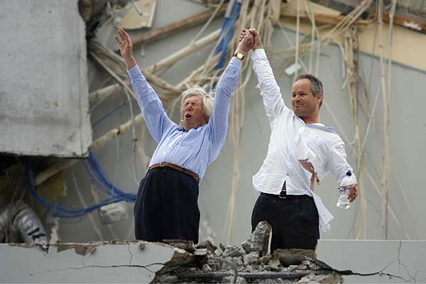 Love this image! 'Man rescued from  destroyed PGG-Wrightson building' (John Kirk-Anderson/The Press) #EQNZ