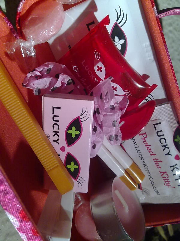 LOVE this "just in case" from luckykittyco.com...it has a CANDLE