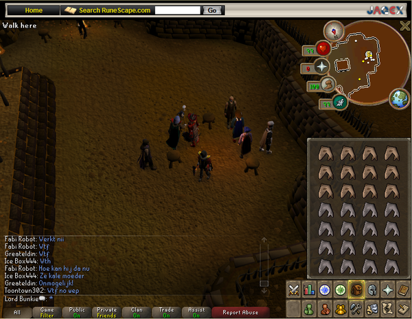 What the hell? The permanent fire at rogue's den just dissapeared... #runescape