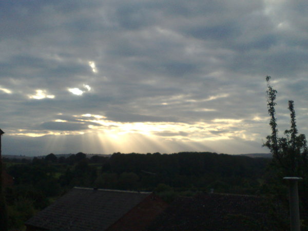 Yay, crepuscular rays.