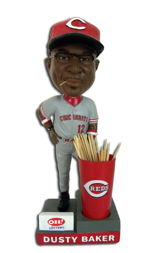 As promised, here's the Dusty Baker toothpick holder bobblehead we're giving out on July 2 vs. #Indians.