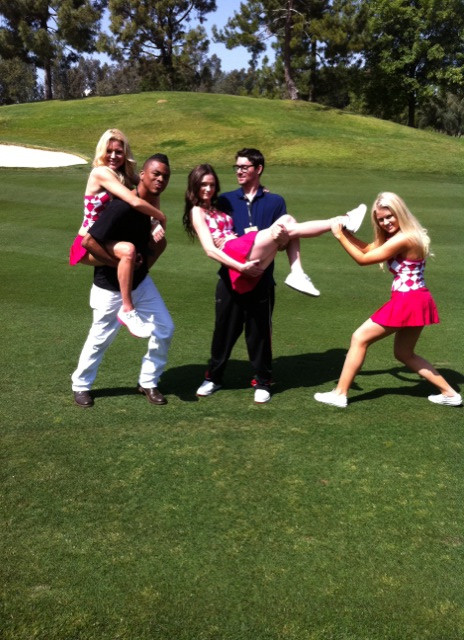 picking up Playmates at #pbgolf!