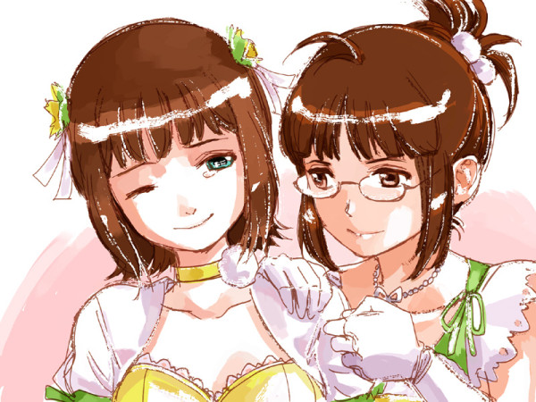 春香と律子（アイマスらくがき）