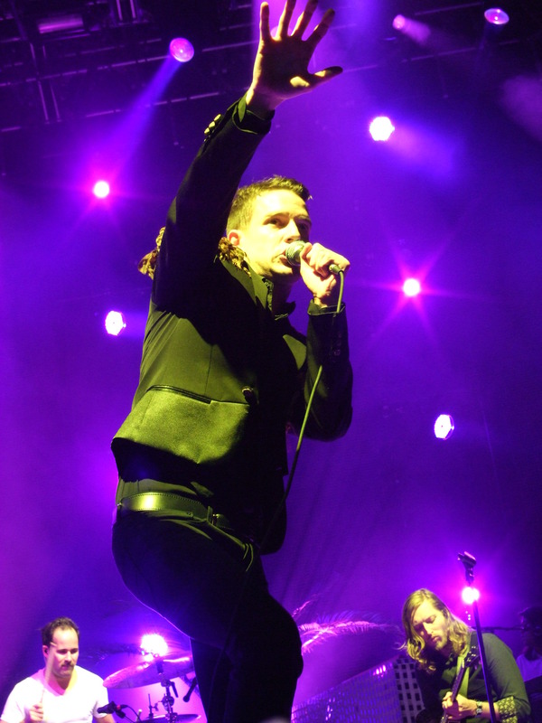This was how close I was to Brandon Flowers last night
