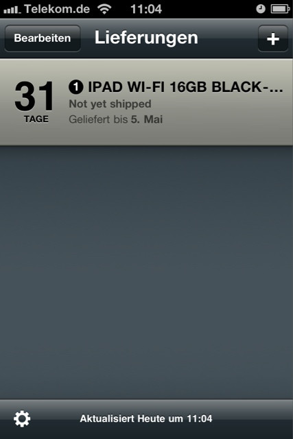 Hey, nur noch einen Monat warten... #iPad2 :(