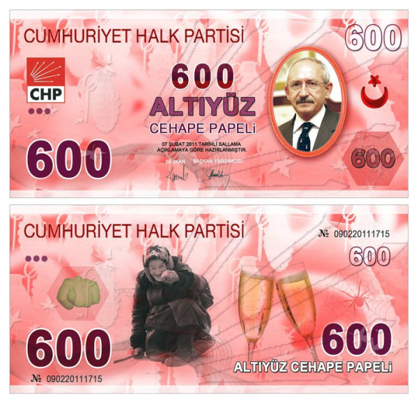 VEE CHP HER AİLEYE VERİLECEK 600 PAPELİ BULDU :))