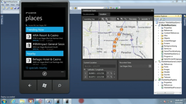 Also wow! @scottgu showing off Mango emulator location support @ #mix11 #wp7