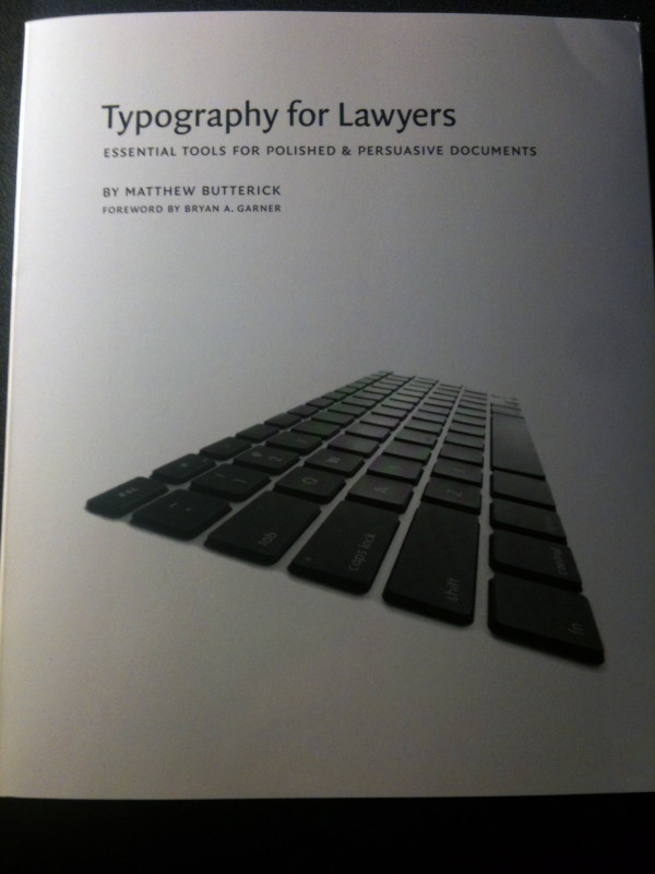 Psyched to see copy of @typogforlawyers came in mail today and can't wait to start reading. (Thanks again for sending!)