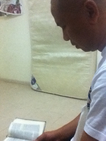bible study with papa.  #TwitPict