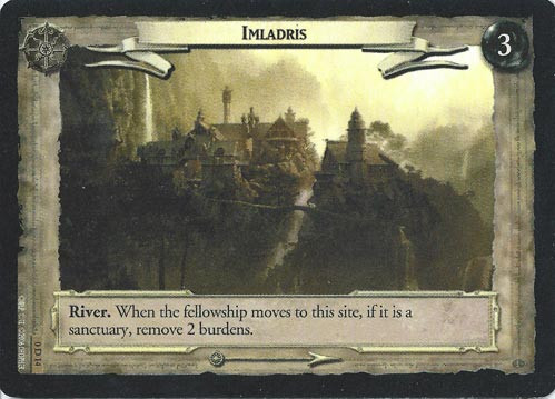 A foil version of Imladris, marked as 0 D 14.