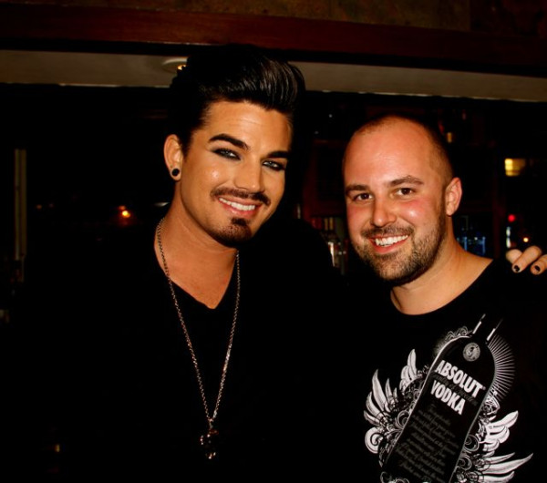 Me &amp; Adam Lambert backstage at the RuPaul's Drag Race finale party