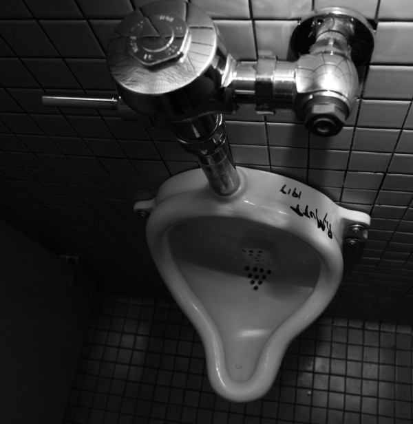 Duchamp Fountain repurposed by artist Tania Bruguera @immigrantmove now installed in our restroom! #UsefulArt #NYCart