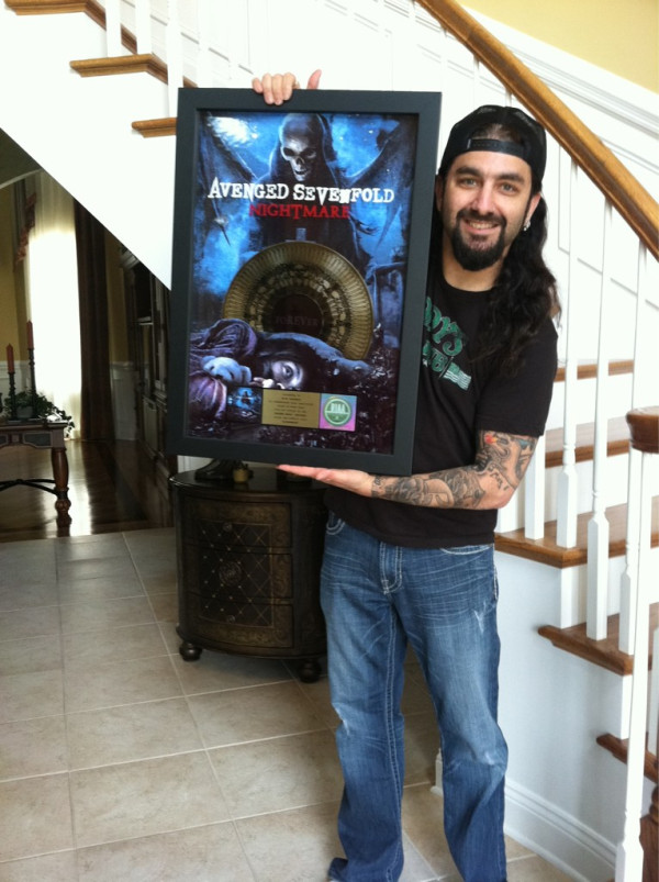 Look what just came in the mail! : ) Thx so much to the A7X fans for making me feel so welcome during my time w the band