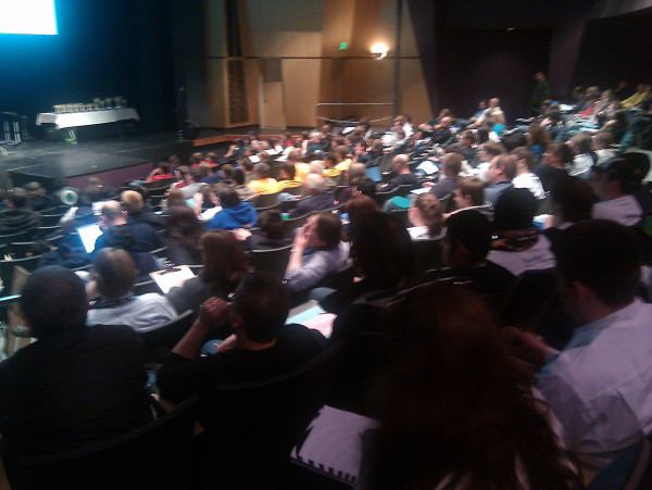 Watching @sela_davis charm the audience w/ her OGPC keynote.