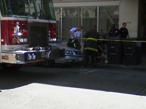 Man stabbed on Turk and Larkin