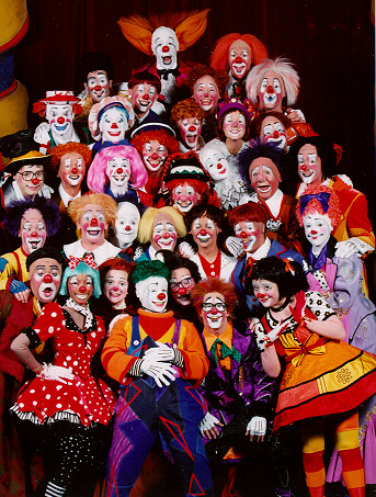 One of these clowns is me. Can you guess which one?