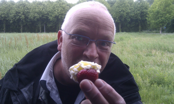 #goednieuws dé aardbei met slagroom uit dé live bijdrage van gerard net.