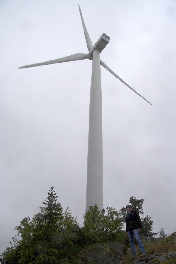 Got to go inside a wind turbine today. Let's just say it was an "electrifying experience." I was totally "blown away." 