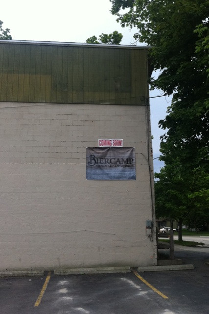 @a2chronicle State St. Sign on building next to Produce Station: "Coming Soon: Biercamp Artisan Sausage and Jerky."