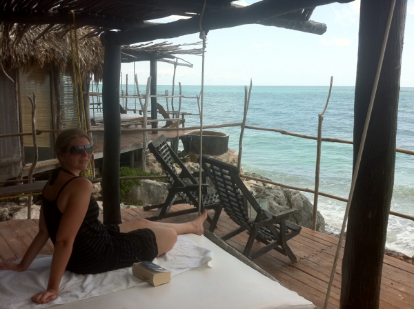 The view from our private Eco-lodge at Azulik in Tulum #Mexico 