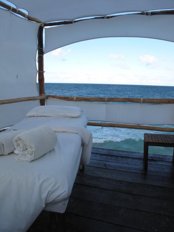 Spectacular view from Nicole's massage at Azulik Villas in #mexico @EcoTulum