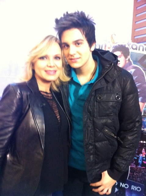 Eu e a @BlogdaEliana antes do show aqui em sampa! Vai ser massa essa materia ! 