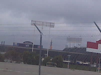 The top of The Claw from outside the Oakland Coliseum #U2360OAK
