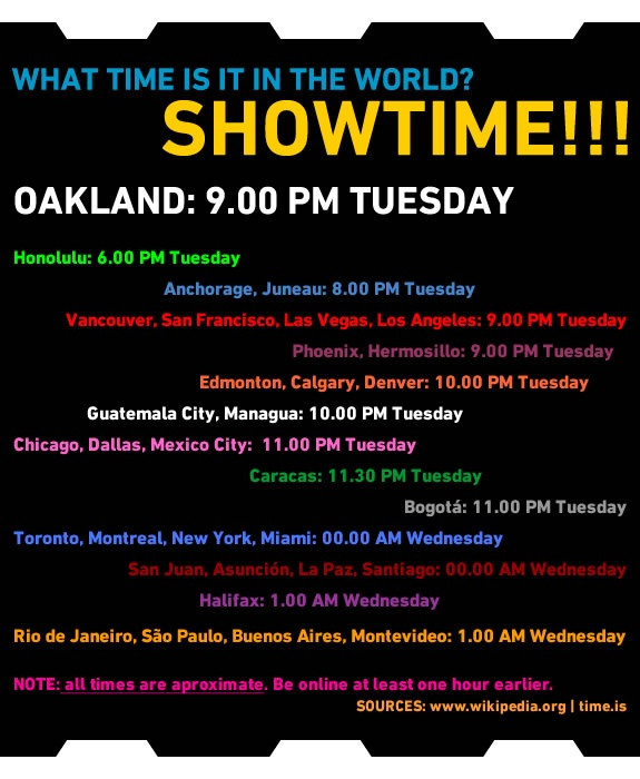 What time is it in the world? SHOWTIME!!! #U2360 #U2360OAK #U2 