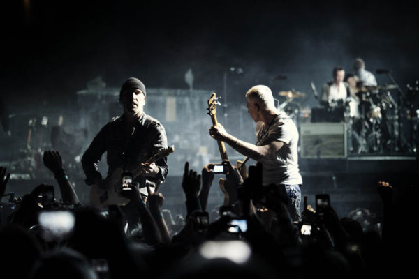 U2.com Official: The Edge and Adam on the B-Stage, Oakland, San Francisco #U2360OAK