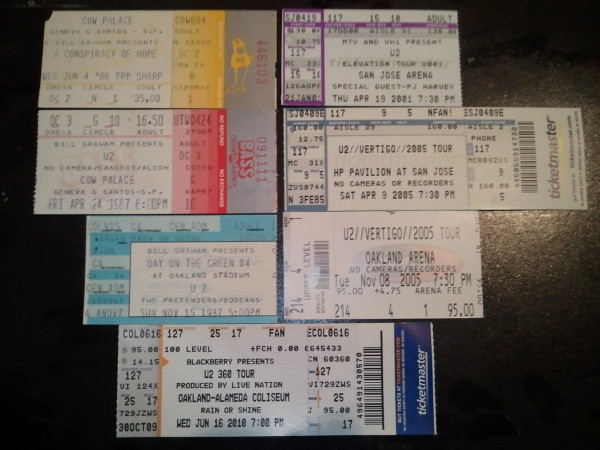 Can't find my ZooTV stub, didn't go to Pop-Mart