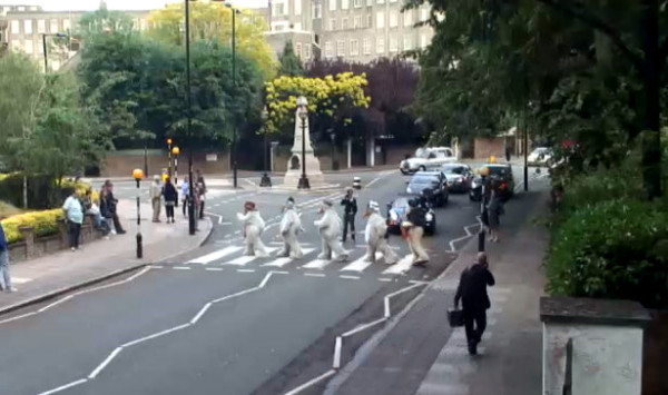 Underground, overground, wombling free... and on our zebra crossing.