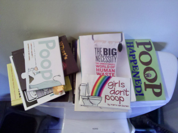 Poop book collection.