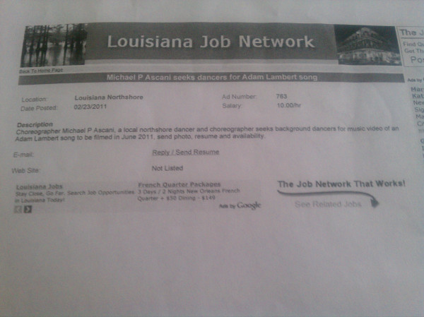 Music Video to be filmed in June? This is a hard copy I printed off LJN website in March.