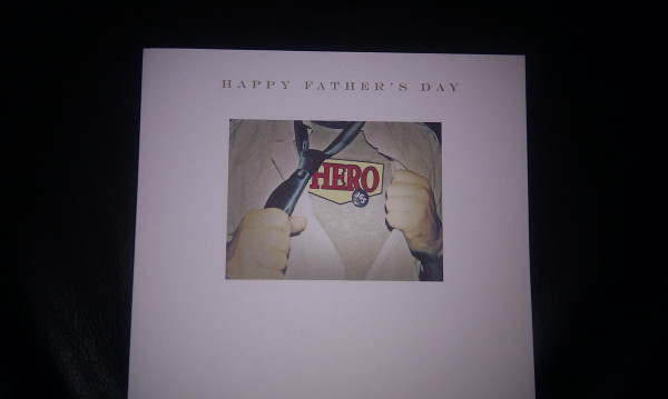 First Father's Day card for my husband