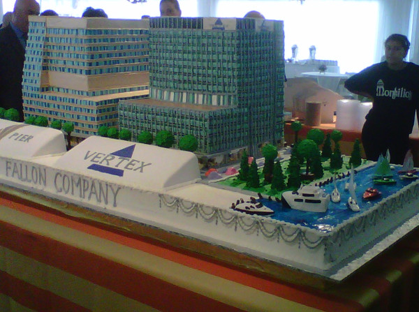 Fan Pier, in cake form.