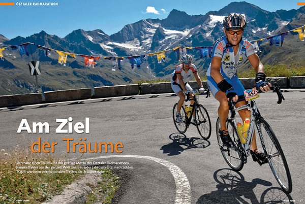 Ein Neo-Mitglied des Union Raiffeisen Radteams Tirol ist in der neuen TOUR groß im Bild. Zufall? ;)